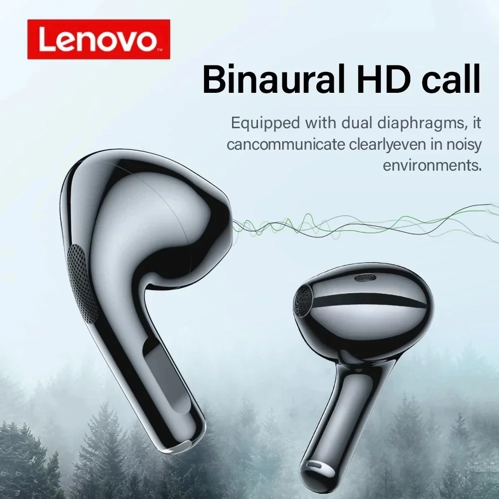 Lenovo LP40 Earphones TWS Wireless Bluetooth 5.0 Earbuds Bass Touch Control Stereo Noise Reduction Long Standby Original Choice - الصورة 2