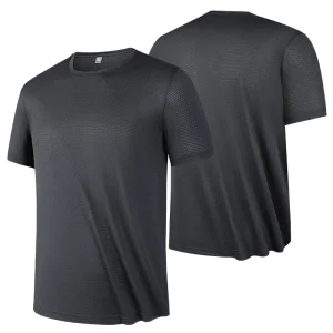 Summer fashion fitness style Breathable casual men's short sleeve T-shirt Outdoor running sports quick drying T-shirt shirt Tops