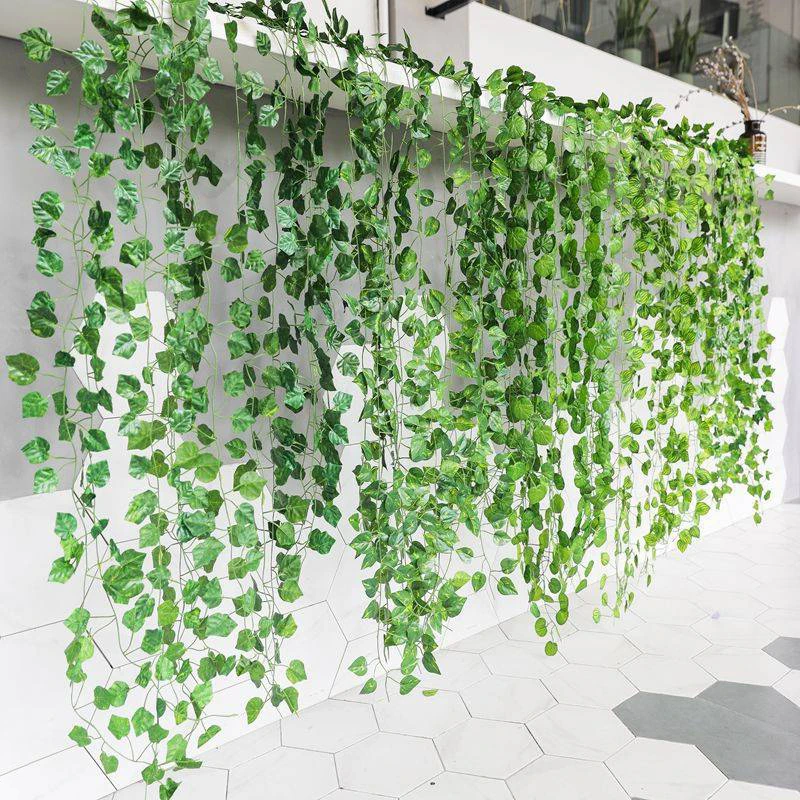 Hand Made Wicker Rattan Flower Planter Wall Hanging Wicker Rattam Basket Garden Vine Pot Plants Holder Garden Pots Wall Planter - الصورة 6