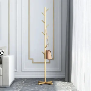 Clothes and Hats Rack Floor To Floor Bedroom Coat Hook Bedroom Vertical Tree Branch Shape Holder Hat Scarf Handbag Storage Hange