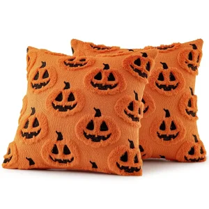 1PCS Halloween Pillow Covers Autumn Thanksgiving Harvest Decorative Cushion Covers for Couch Sofa Bed Porch Living Room 