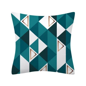 Geometry Cushion Cover 45x45 Polyester Pillowcase Decorative Sofa Cushions Pillowcover Home Decor Black Yellow Blue Pillow Cases