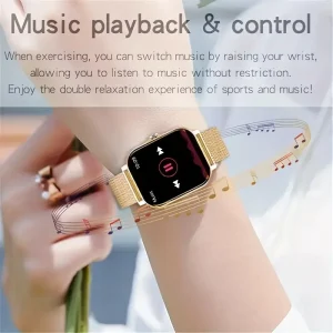 KESHUYOU New 1.83-inch Smartwatch Call Notifications Sleep Monitoring Activity Tracking Compatible with Android and iOS