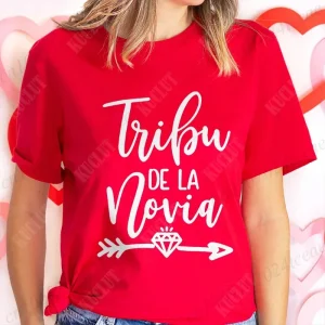 Spanish Team Bride Tribe T-shirt Girls Single Farewell Bachelorette Party Shirt Bridal Shower Wedding Party Tops Women Clothing