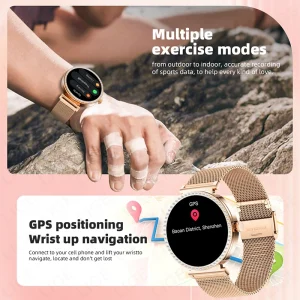 LIGE 1,27inch Smart Watch For Women Health Sport Lady Watch Luxury Heart Rate Sleep Monitor Waterproof Bluetooth Call Smartwatch