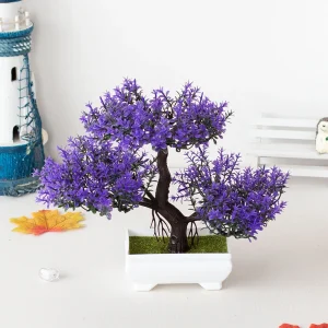 Fake Plant Potted Artificial Plants Decoration Potted Bonsai Small Tree Pot zen Garden Ornaments Table Home Room Decoration