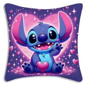 Hot Cartoon Anime S-Stitchs Pillow Covers Cartoon Sofa Decorative Home Double-sided Printing Short Plush Cute Cushion Cover