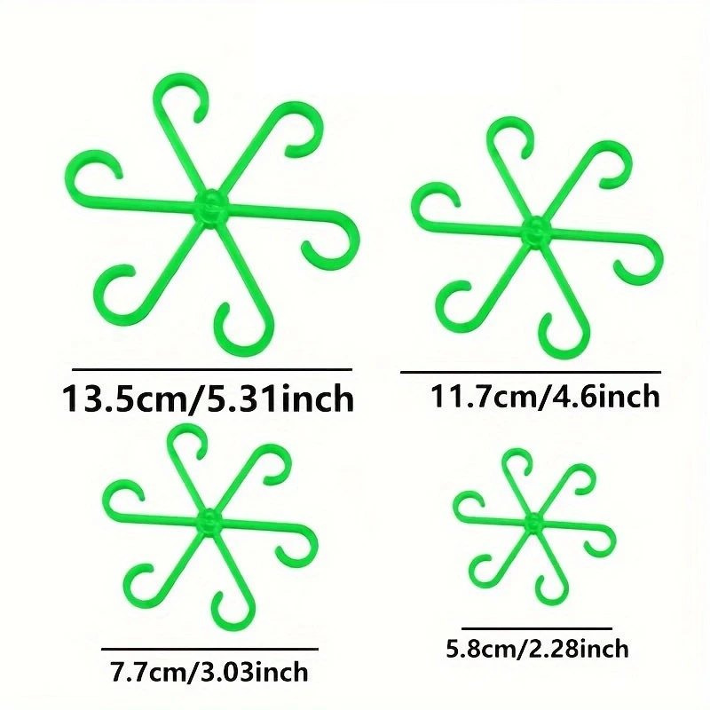 4Pcs Plant AntiToppling Support Pole Green Plant Fixator Gardening Auxiliary Branch Fixed Support Plant Stand Garden Accessories - الصورة 7