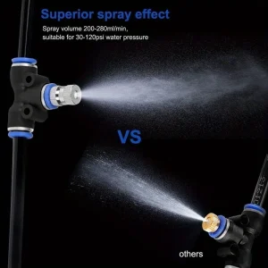 10/15/20M Outdoor Misting Cooling System Kit Sprayers for Greenhouse Garden Patio Plant Fogging Watering Irrigation 6mm Hose