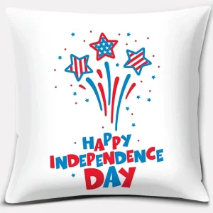 American Independence Day Series LOVE USA Printed Square Home Decoration Pillowcase Cojines Decorativos Para Sofá Akcesoria Kuch