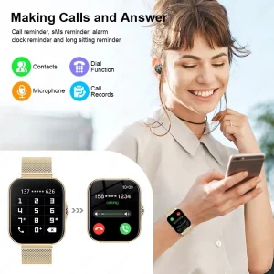 LAXASFIT 2025 New Fashion Smart Watch 1.83-inch HD Screen Bluetooth Calling Smartwatch for Men and Women Holiday Gift