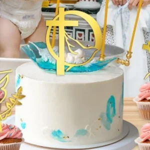 Baptism First Communion Cake Decoration Peace Dove Topper Christening Acrylic Party Supplies Decorating Tools