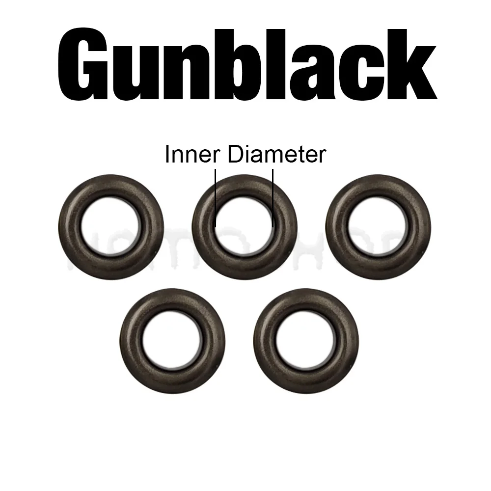100 Sets 4mm Metal Eyelet Grommet With Washer Round Eye Rings For Leathercraft Repair Shoes Bag Clothing Belt Hat Accessories - الصورة 10