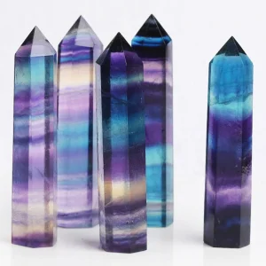 Natural Stone and Crystals Point Wand Witchcraft Rose Quartz Amethyst Home Decor Mineral Reiki Healing Stones Crafts Room Decor