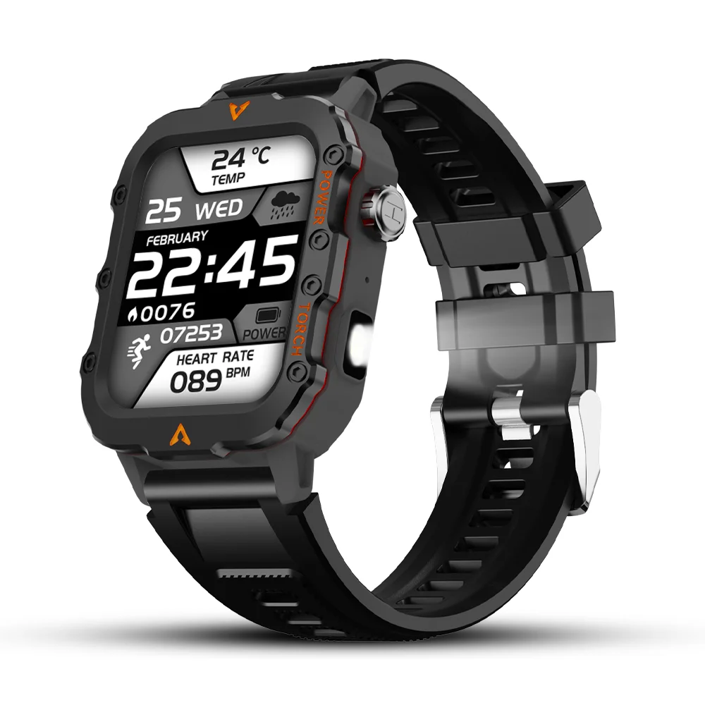 LAXASFIT 2024 New 1.71-inch Bluetooth Voice Call smartwatch Heart Rate Monitor LED Flashlight Outdoor Sports Fitness Smart Watch - Image 9