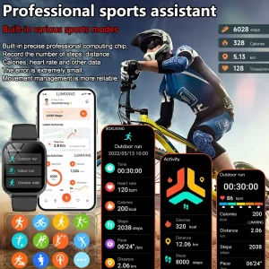 2026 New Smart Watch Outdoor Sports Fitness Men Women Heart Rate GPS Track IP68 Waterproof Bluetooth Call Smartwatch Fro Xiaomi