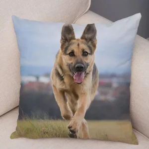 Shepherd Dog Print Decorative Pillowcase Living Room Office Ornaments Home Pillowcase