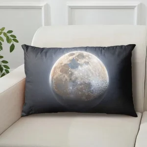 Internet-Famous Moon Pillow with Starry Night Scene, Single-Sided with Core, Pillowcase, Cushion Cover