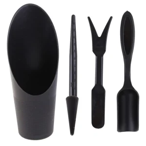 4Pcs Garden Planter Kit Sowing Shovel Spoon Succulents Seedlings Tool Bonsai Fertilizer Plastic Handle Soil Replacement Tools