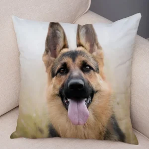Shepherd Dog Print Decorative Pillowcase Living Room Office Ornaments Home Pillowcase
