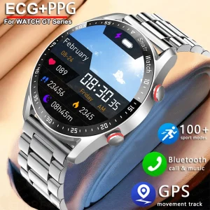 2026 New Outdoor Sports Smart Watch Men BT Call 1.53 inch AMOLED Screen Sports Watch ECG+PPG Health Smartwatch For Android IOS