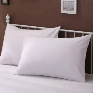 1pc Solid Color Pillow Cover 20 in x 30 in (50x76cm) Rectangular White Pillowcase Bedding Pillow Case