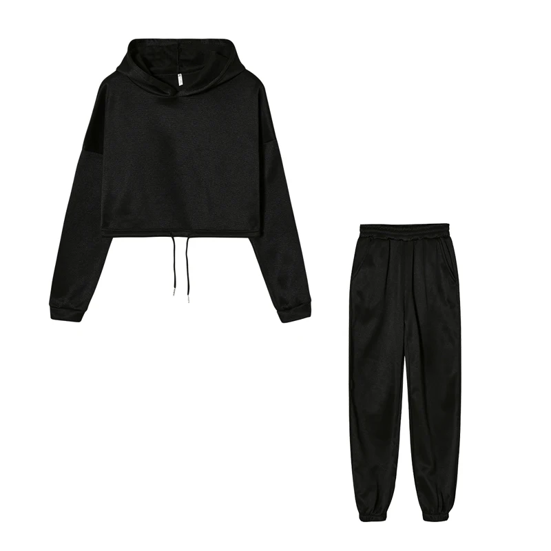 Fashion Trend Women's Wear, Long-sleeved Sports Casual Suit Waist Two-piece Set - الصورة 13