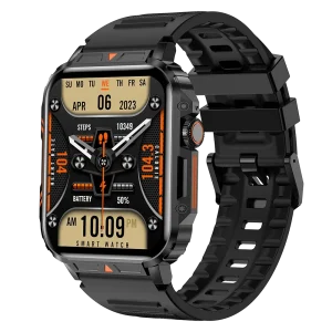 SENBONO 1.95inch Outdoor Military Smart Watch Men Bluetooth Call Smartwatch For Android IOS IP68 Waterproof Sports Ftiness Watch