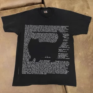 European Cute Letters Cat Print Pure Cotton T Shirt Men Women Summer Y2k Personality Cute Street Clothing Half Sleeved Tops