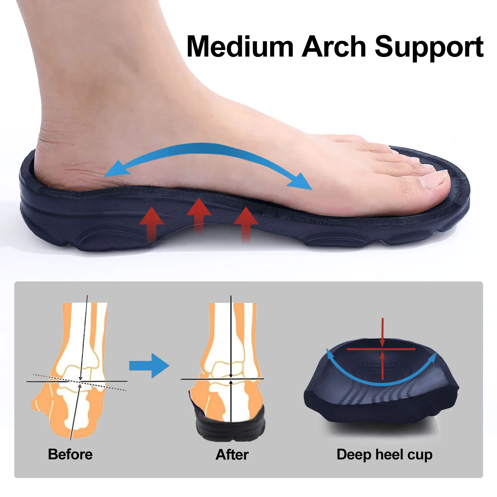 Kidmi Fashion Men Clogs Slippers Summer Clogs Slippers Outdoor Breathable Beach Slippers Soft Men Garden Slippers Home Sandals - الصورة 4