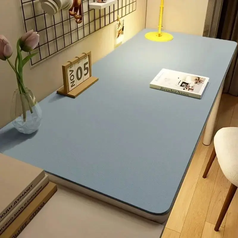 Leather Table cloth for Home Easy Clean Table Protector Waterproof Tea Coaster Large Desk Mat Anti-Slip Gamer Keyboard Mouse Mat - الصورة 6