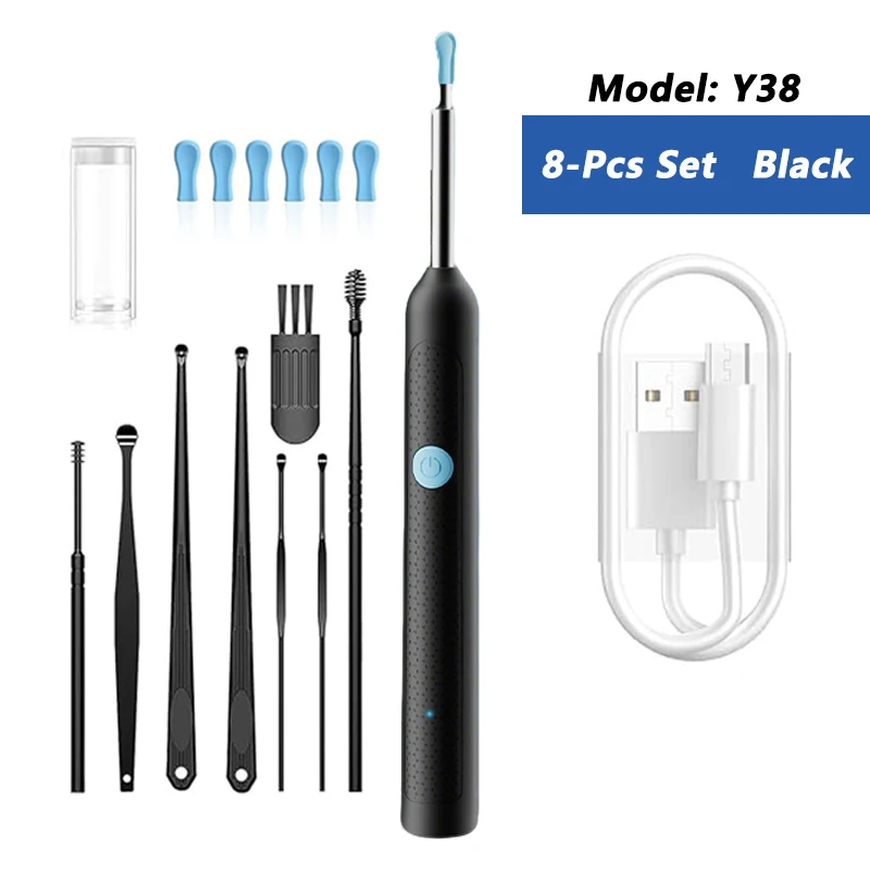 Visual Ear Wax Cleaner with Camera Safe Earwax Removal Endoscope with 5M Camera Luminous Otoscope Ear Cleaning Tools Ear Care - Image 8