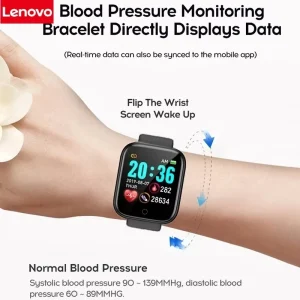 Lenovo Y68 Smart Watch Color Screen Step Counting Multi Sports Mode Message Reminder Photography Music Remote Control Smart Band