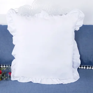 1-Pack Pillowcases with Ruffles (No Pillow Core ) , Farmhouse French Shabby Romantic Chic Pillow Cover for Bedding