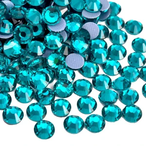 BOBOHOO Multi-color SS6-SS30 Glass Crystal Hot Fix Rhinestones Flatback Iron On Stone For DIY Nail Art Fabric Clothes Decoration