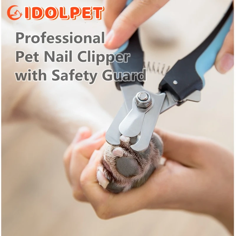 Professional Pet Nail Clipper with Safety Guard Stainless Steel Scissors Cat Dog for Claw Care Grooming Supplies Size Fits - Image 6