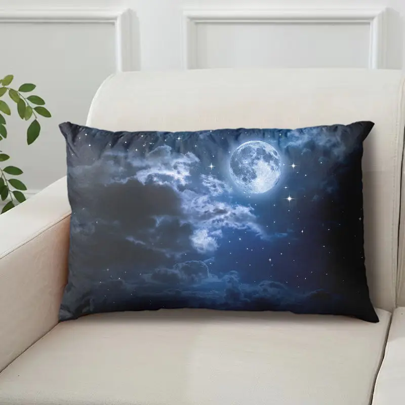 Internet-Famous Moon Pillow with Starry Night Scene, Single-Sided with Core, Pillowcase, Cushion Cover - Image 26