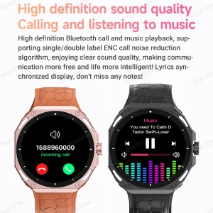 7 IN 1 Strap Smart Watch Men AMOLED Screen Heart Rate AI Voice Assistant GPS Track Smartwatch Bluetooth Call Women Wristwatch