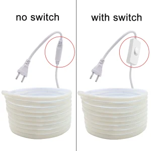 220V Led Strip High Brightness COB LED Strip 220V Flexible Ribbon for Room Bedroom Kitchen Outdoor Garden Lighting