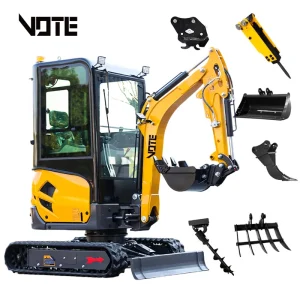 Mini Excavators 1 ton excavator Small Digger Multifunctional with Easy Operation for Farm & Orchard CE/EPA/Euro 5 customized