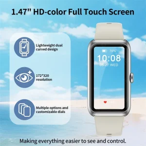 2026 Fitness Tracker Watches for Women Men with Heart Rate Monitor Sleep Tracker IP68 Waterproof Pedometer 1.47" Smart Watch Man