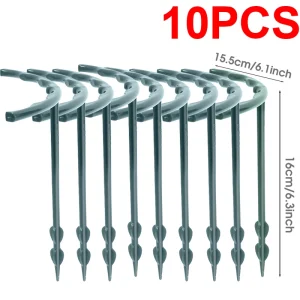 2/12Pcs Plastic Support Pile Stand Plant Support Pile for Flowers Greenhouses Arrangement Fixing Rod Holder Gardening Tools