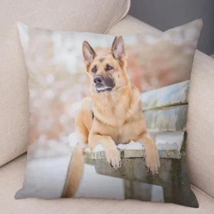 Shepherd Dog Print Decorative Pillowcase Living Room Office Ornaments Home Pillowcase