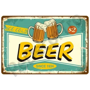 Vintage Home Decor Whiskey Metal Sign Plaque Pub Retro Alcohol Tin Sign Beer Wall Art For Bar Pub Club Man Cave Decorative Plate