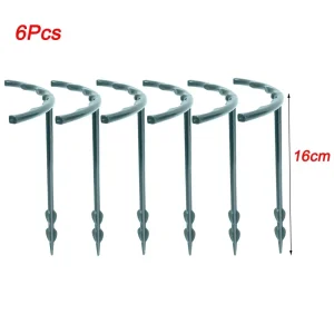 2/6Pcs Plant Support Pile Stand Semicircle Frame Fixed Rod Holder Gardening Arrangement Flower Vine Climbing Bracket Bonsai Tool