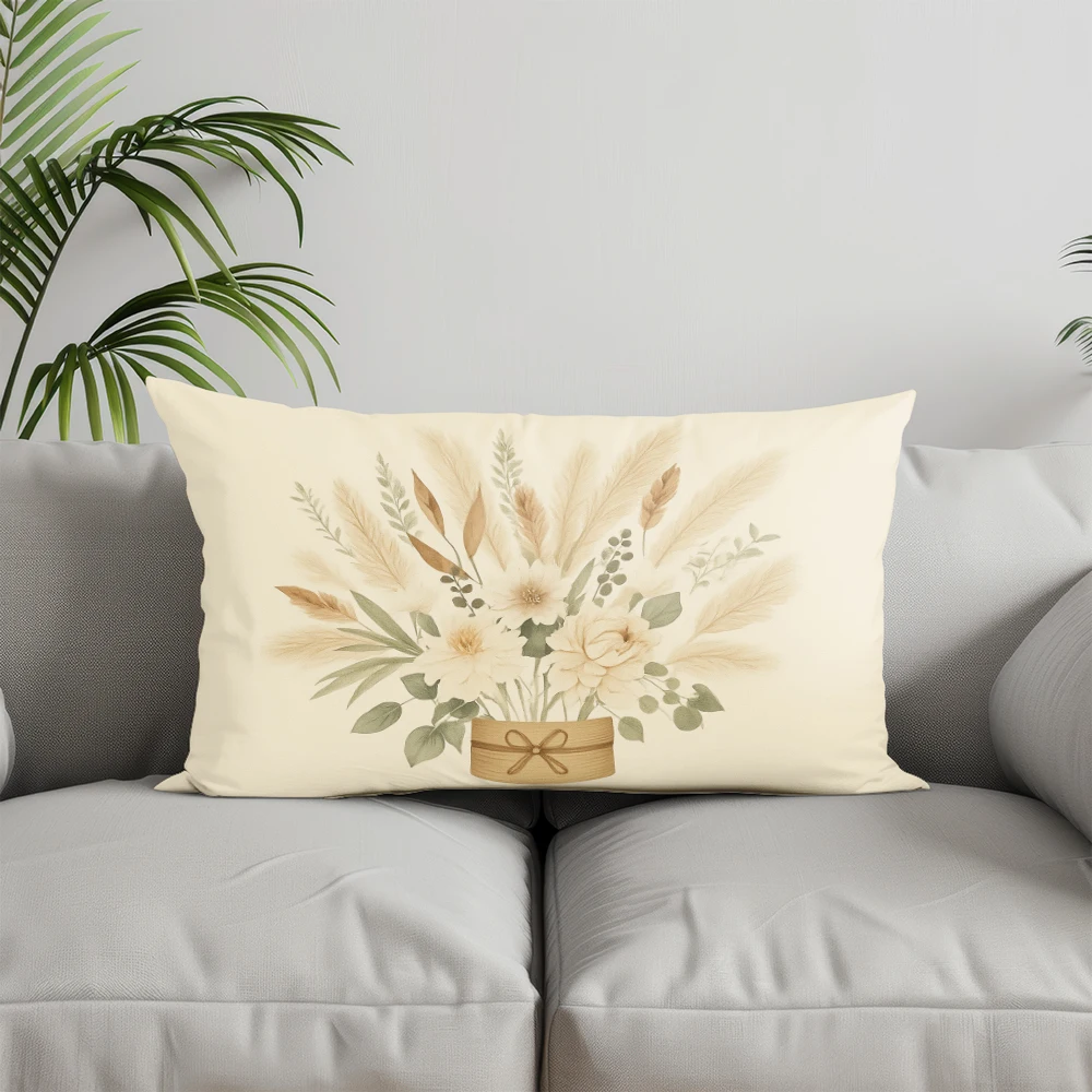 Home Decor Home Sweet Home Throw Pillow Suitable For Sofa Bedroom Car Pillow Cover Cushion Rectangular Back Cushion - الصورة 4