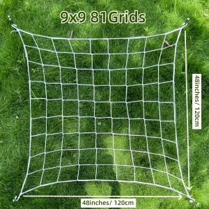 4'' Mesh Trellis Netting for Grow Tents Plant Support Elastic ScrOG/ LST/ HST Net with Hooks Grow Box Kit Low Stress Training
