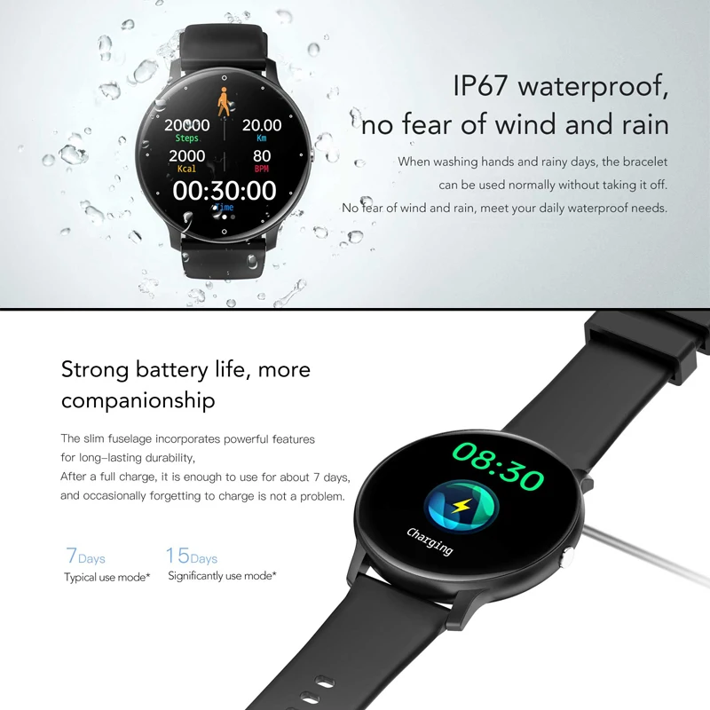 2025 New Bluetooth Call Smart Watch Ultra Light Men's Sports Fitness Waterproof Watch Heart Rate Monitor Full Touch Screen Watch - Image 5