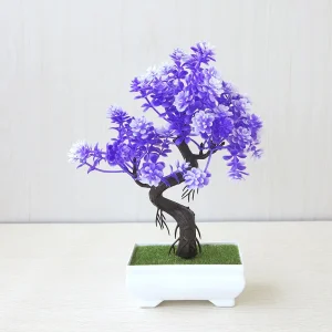 Fake Plant Potted Artificial Plants Decoration Potted Bonsai Small Tree Pot zen Garden Ornaments Table Home Room Decoration