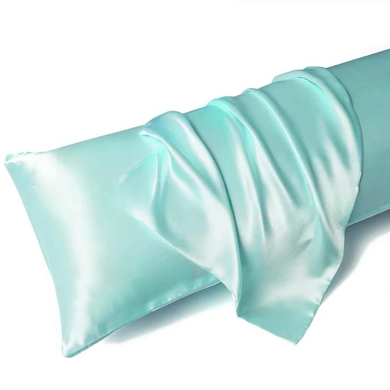 1 Pair Satin Pillowcase - Anti-Allergy Breathable Bedding Polyester Satin with Envelope Closure Machine Washable & Skin-Friendly - الصورة 10